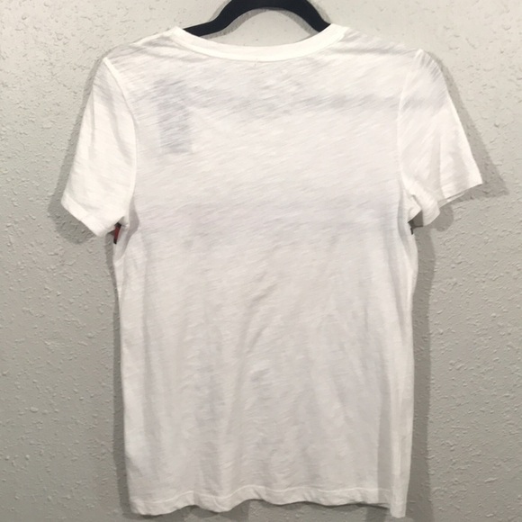 Tommy Hilfiger NWT White Embroidered Short Sleeve Round Neck T-Shirt - Picture 2 of 8